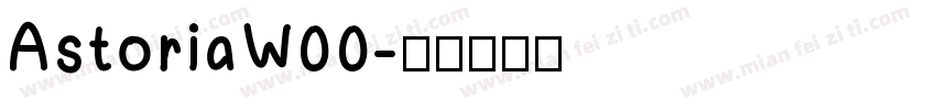 AstoriaW00字体转换