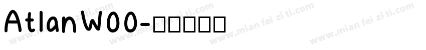 AtlanW00字体转换