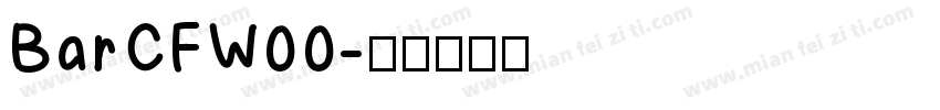 BarCFW00字体转换