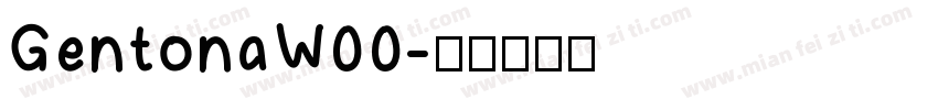 GentonaW00字体转换
