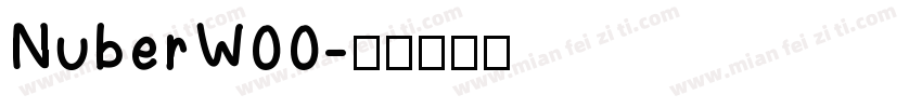 NuberW00字体转换