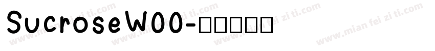 SucroseW00字体转换