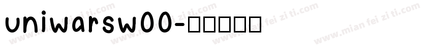 uniwarsw00字体转换
