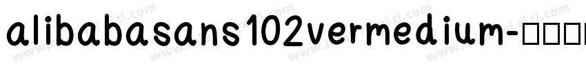 alibabasans102vermedium字体转换