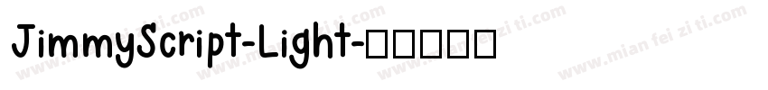 JimmyScript-Light字体转换