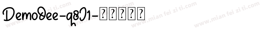 Demodee-q8J1字体转换