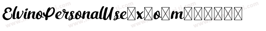 ElvinoPersonalUse-x3o8m字体转换