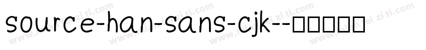 source-han-sans-cjk-字体转换