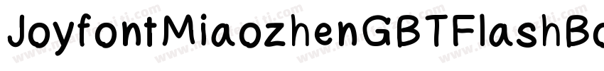 JoyfontMiaozhenGBTFlashBold字体转换