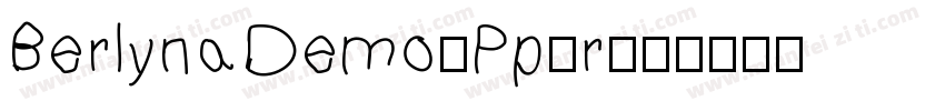 BerlynaDemo-Pp8r字体转换