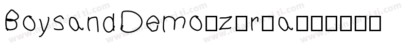 BoysandDemo-z8r4a字体转换