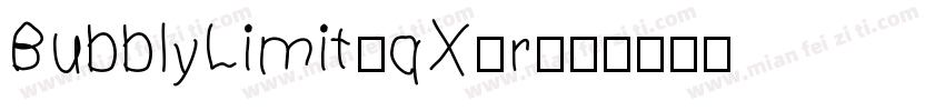 BubblyLimit-qX8r字体转换