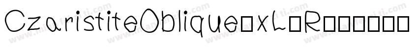 CzaristiteOblique-xL8R字体转换