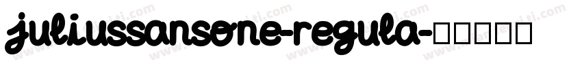 juliussansone-regula字体转换