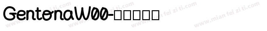 GentonaW00字体转换
