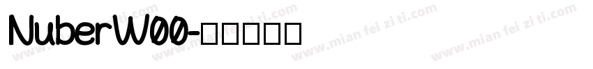 NuberW00字体转换