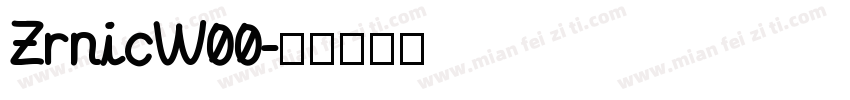 ZrnicW00字体转换
