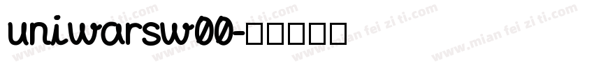 uniwarsw00字体转换