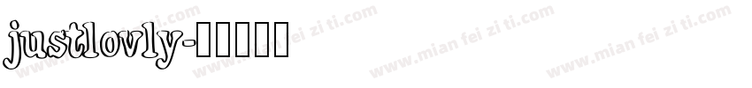 justlovly字体转换
