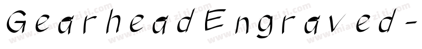 GearheadEngraved-W329字体转换