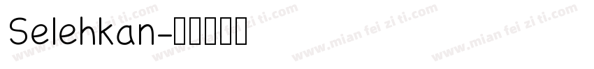 Selehkan字体转换