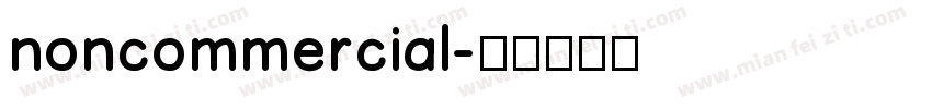 noncommercial字体转换