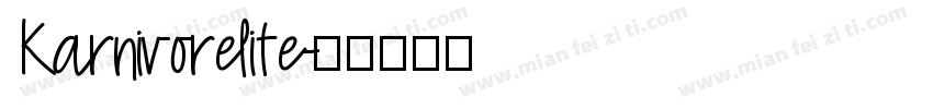 Karnivorelite字体转换