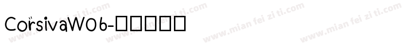 CorsivaW06字体转换