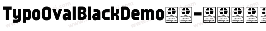 TypoOvalBlackDemo字体字体转换