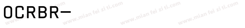 OCRBR字体转换
