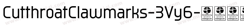 CutthroatClawmarks-3Vy6字体转换
