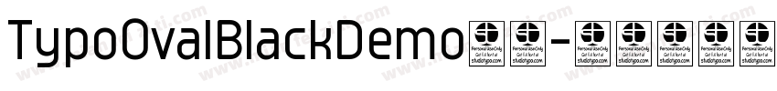 TypoOvalBlackDemo字体字体转换