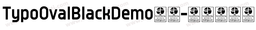TypoOvalBlackDemo字体字体转换