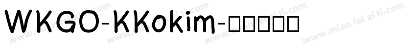 WKGO-KKokim字体转换
