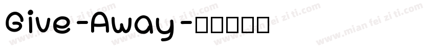 Give-Away字体转换