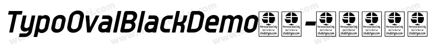 TypoOvalBlackDemo字体字体转换