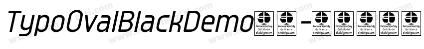 TypoOvalBlackDemo字体字体转换