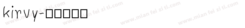 kirvy字体转换