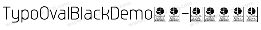TypoOvalBlackDemo字体字体转换