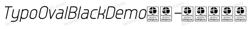 TypoOvalBlackDemo字体字体转换