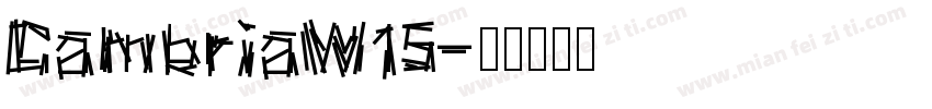 CambriaW15字体转换