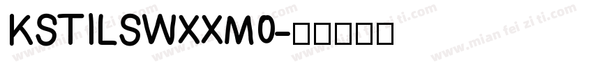 KSTILSWXXM0字体转换
