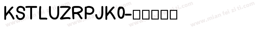 KSTLUZRPJK0字体转换