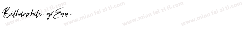 Bethanwhite-gxE94字体转换