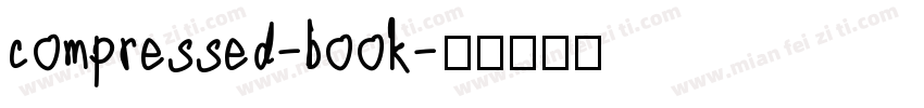 compressed-book字体转换