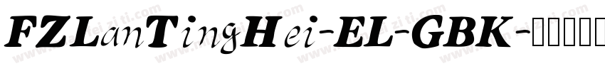 FZLanTingHei-EL-GBK字体转换