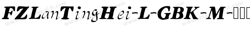 FZLanTingHei-L-GBK-M字体转换