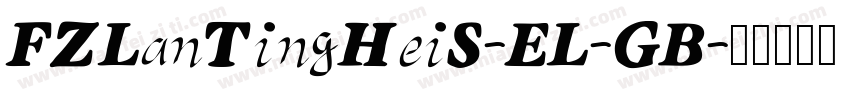 FZLanTingHeiS-EL-GB字体转换