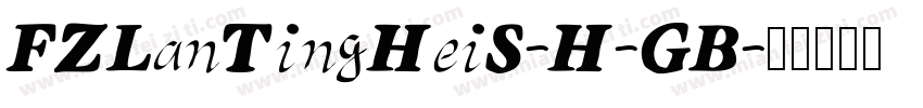 FZLanTingHeiS-H-GB字体转换