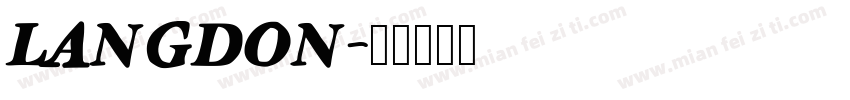 LANGDON字体转换